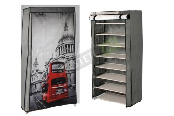 Текстилен шкаф за обувки с 8 рафта-foto2