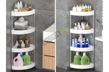 Ъглова етажерка с колела-foto3