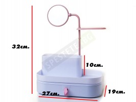 Козметичен органайзер с огледало-foto2