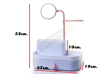 Козметичен органайзер с огледало-foto2