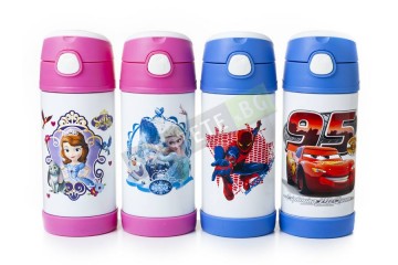 Неразливаща се термо детска чаша със сламка-foto2