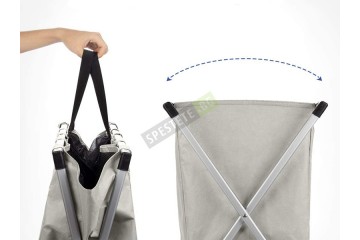 Текстилен кош за пране с 3 разделения-foto4