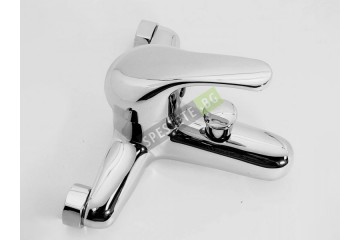 Стенен смесител с подвижен душ-foto4