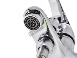 Стенен смесител с подвижен душ-foto3