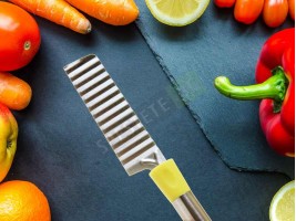 Вълнообразен нож за зеленчуци и кашкавал-foto2