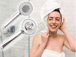 Двустранна душ слушалка с пълнител-foto2