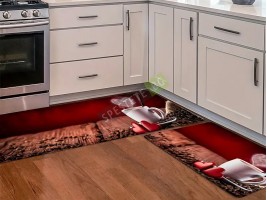 Комплект абсорбиращи противоплъзгащи килимчета за кухня-foto2