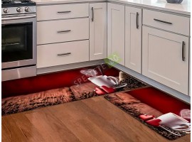 Комплект абсорбиращи противоплъзгащи килимчета за кухня-foto2
