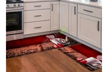 Комплект абсорбиращи противоплъзгащи килимчета за кухня-foto2