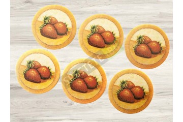 Комплект коркови подложки за чаши 6бр.-foto2