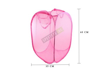 Сгъваем мрежест кош за пране-foto4