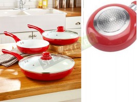 Комплект 3бр. тигани с незалепващо керамично покритие-foto3