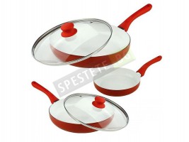 Комплект 3бр. тигани с незалепващо керамично покритие-foto2