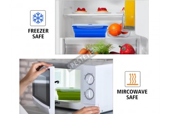 Комплект 4бр. сгъваеми кутии за храна с капак-foto2