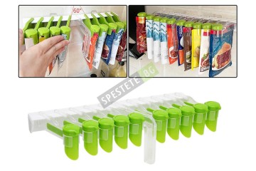 Органайзер за пликчета за подправки с щипки-foto2