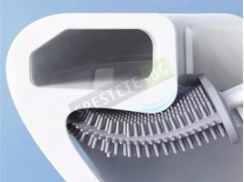 Силиконова четка за почистване с поставка-foto2