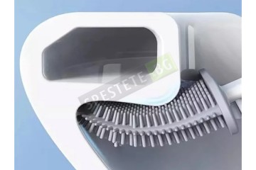 Силиконова четка за почистване с поставка-foto2