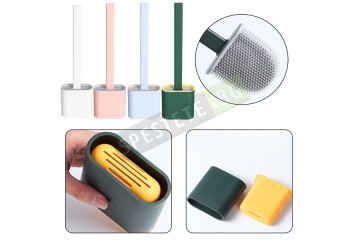 Силиконова четка за почистване с поставка-foto3