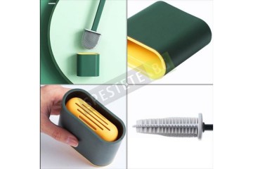 Силиконова четка за почистване с поставка-foto4