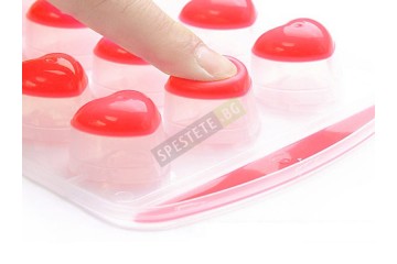 Форма за лед със силиконово дъно-foto4