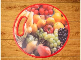 Пластмасова дъска за рязане с цветна декорация-foto2