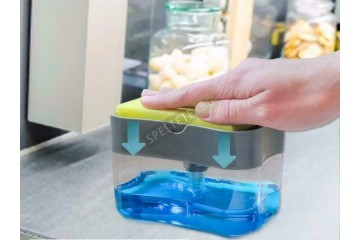 Поставка за гъба с диспенсър за препарат 2в1-foto3