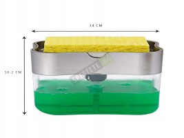 Поставка за гъба с диспенсър за препарат 2в1-foto5