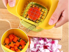 Ръчен чопър за зеленчуци на кубчета-foto2