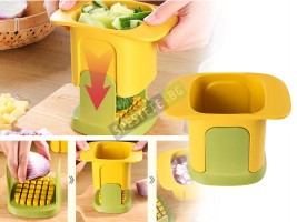 Ръчен чопър за зеленчуци на кубчета-foto3