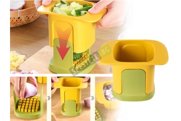 Ръчен чопър за зеленчуци на кубчета-foto3