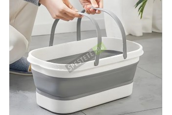 Правоъгълен сгъваем леген с колела-foto2