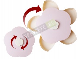 Въртяща се кутия за ядки и бонбони цвете-foto2