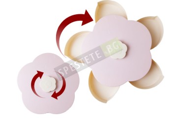 Въртяща се кутия за ядки и бонбони цвете-foto2