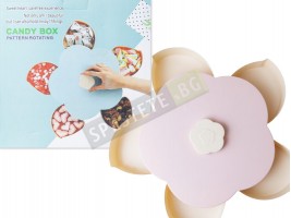 Въртяща се кутия за ядки и бонбони цвете-foto3