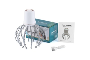 Антистрес масажор за глава на батерии-foto2