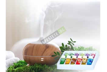 Комплект арома дифузер и етерични масла