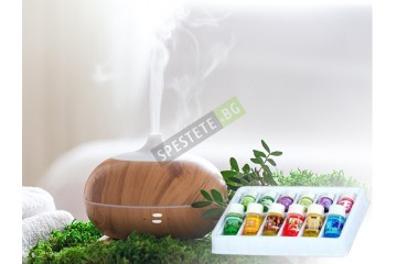 Комплект арома дифузер и етерични масла Комплект арома дифузер и етерични масла