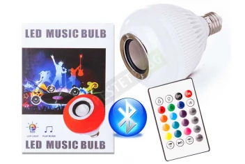 LED крушка с bluetooth колонка